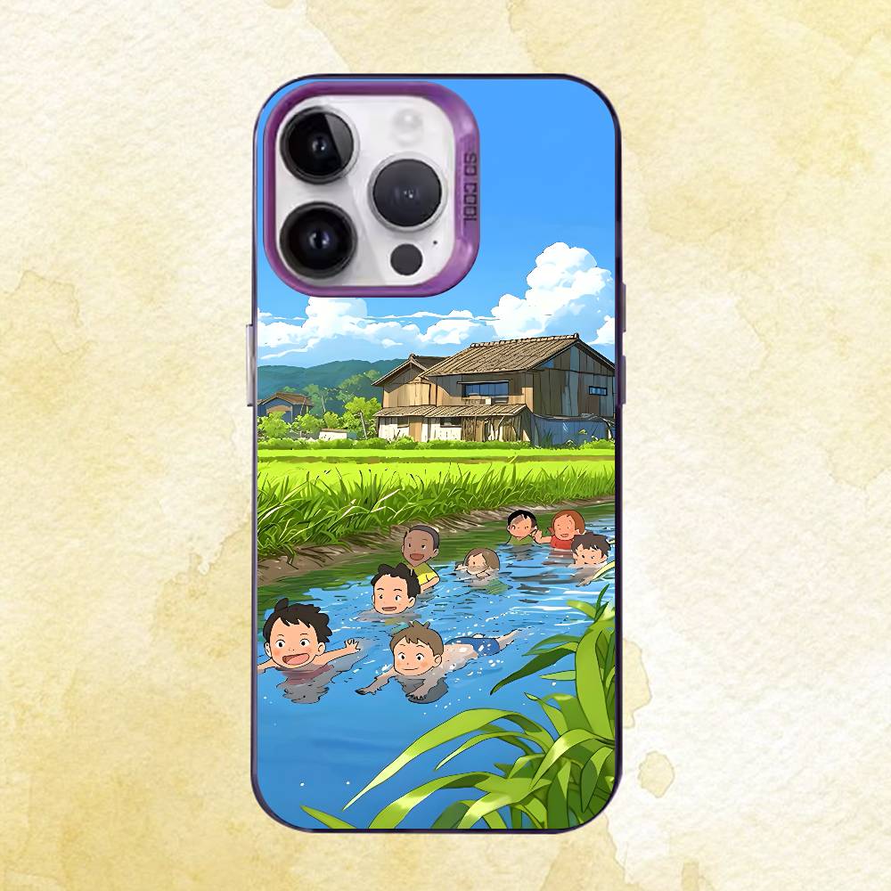 Cute Leisurely Children Case iPhone 17 16e 16 15 14 13 12 11 Pro Max X XS Air Plus Back Cover