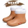 Fashion women's rain shoes women's trend thickened non-slip waterproof shoes outdoor work car wash fishing shoes