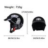 Stylish Vintage Half Helmet – Lightweight Open Face with Breathable Liner, Retro Motorcycle Gear for Urban Riders