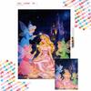 5D Diamond Painting Kit Aurora Fairies Castle Home Decor, Perfect Holiday Gift