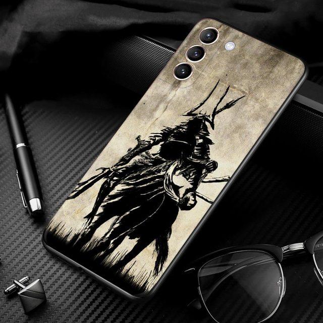 Japońska sztuka samurajska pokrowiec na smartfona do Samsung Galaxy S21 Ultra S20 Fe S10 Plus S9 S10e S10lite Shell miękkie Fundas
