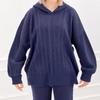 2025 Autumn Women's Versatile Hooded Knit Sweatshirt and Loose Long Pants Set