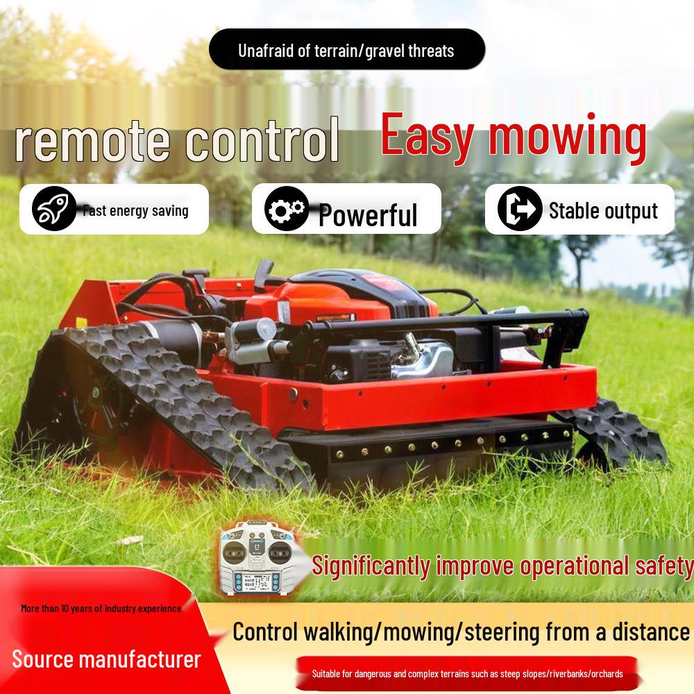 HT550B Remote Control Crawler Lawn Mower for Mountain & Orchard Slope Protection