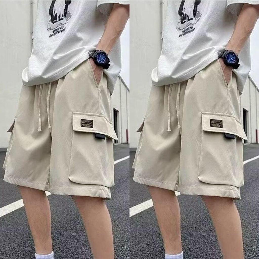 Trendy Summer Workwear Sports Shorts - Loose Mid-Length Casual Five-Point Pants