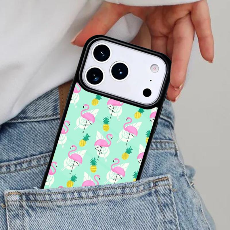Flamingo Bird Phone Case for iPhone 16e 15 14 13 12 17 Pro Max Plus Air 17pro Cover Coque