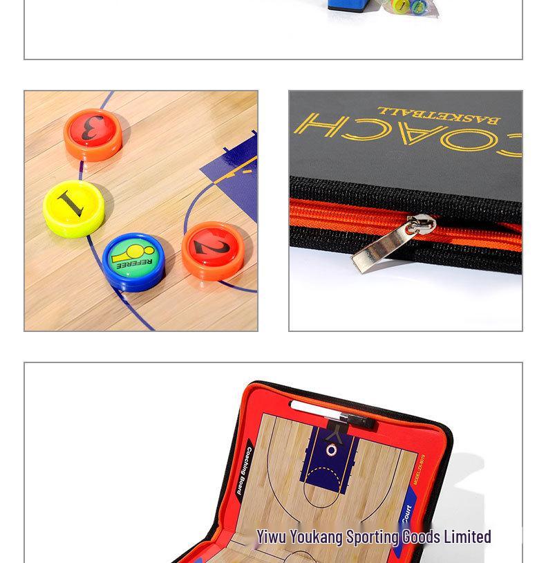 Tactical Magnetic Sports Coaching Board with Zippered Case - Ideal for Soccer and Basketball Diagrams