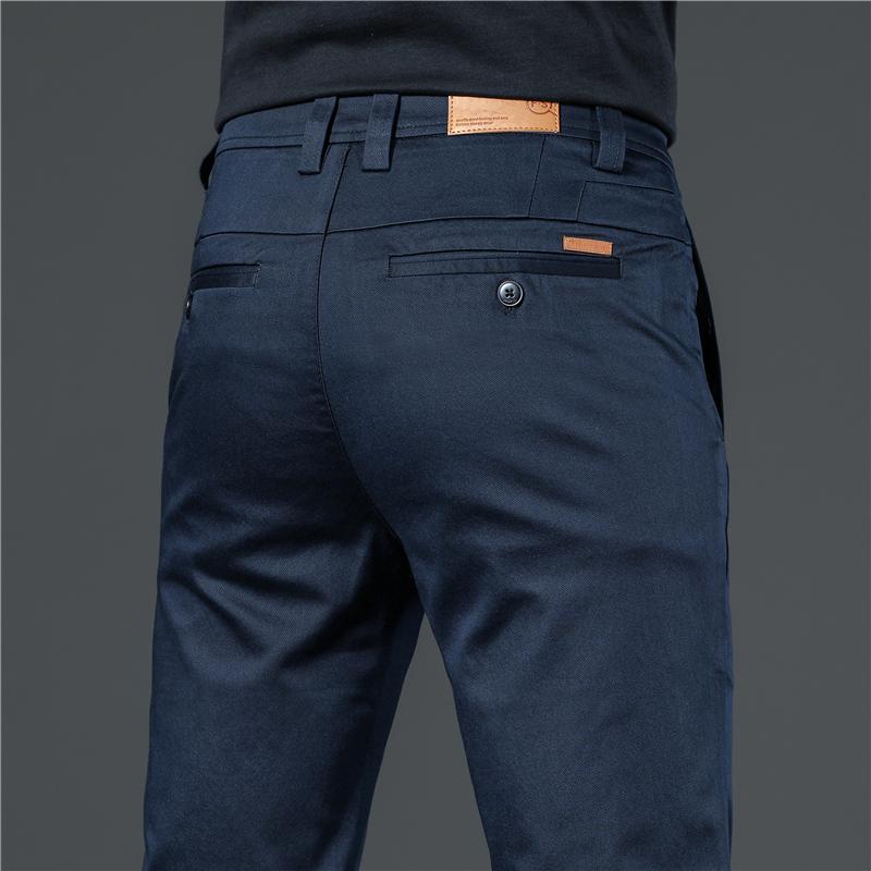 Spring And Autumn High End Versatile Men'S Casual Pants Loose Straight Tube Trendy Brand Light Business Stretch Long Pants