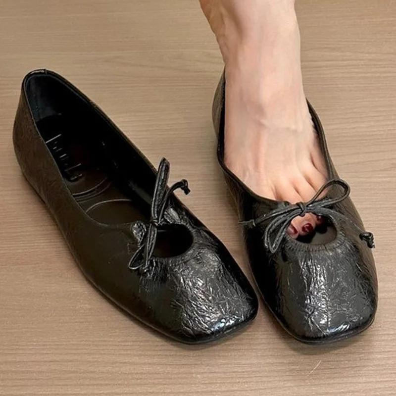 

Балетки Женские Лоферы Обувь Весенняя Мода Повседневная Обувь Платье Лолиты Женские Сандалии 2025 Дизайнерский Бренд Бант Спорт Женские Слипоны 35