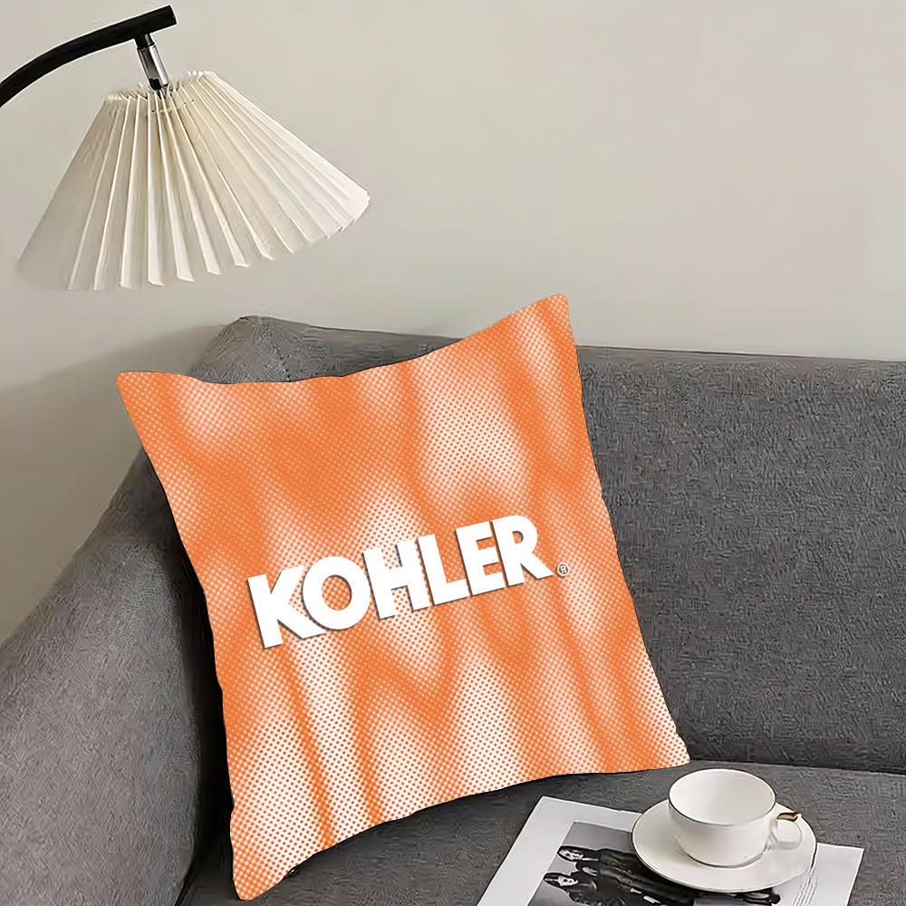 Kohler Cushion Cover Reversible Plush Pillow Cover – For car, sofa, bedroom, perfect as a gift.