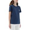 Maison Kitsune SS22 Classic Fox Embroidery Casual Short Sleeve T-Shirt Women Tops Navy-Blue IW00112KJ0008-H481