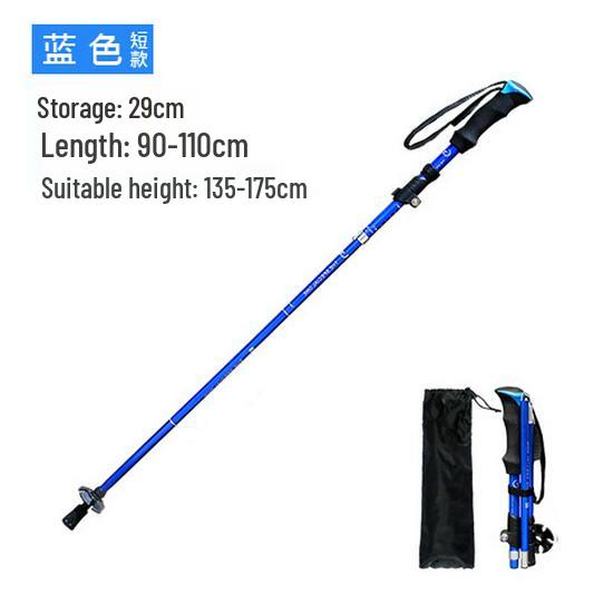 

Легкие телескопические алюминиевые палки для пеших походов и треккинга - Складная конструкция для альпинизма и ходьбы на открытом воздухе
