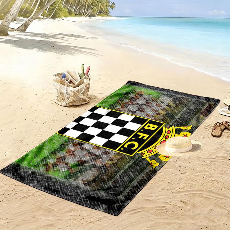 Boavista FC Print Strandtuch, Großes Weiches Schnelltrocknendes Handtuch für Strand Camping Schwimmen
