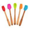 Mixing Kicthen Utensils Silicone Non-stick Wooden Handle Baking Tools Cake Scraper Brush Spatula
