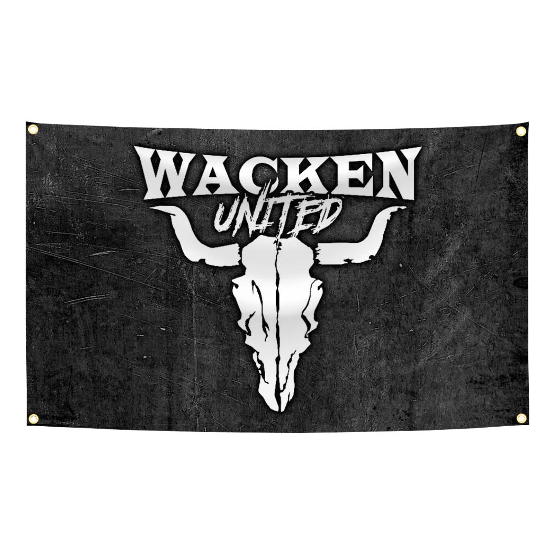 90x150cm W-Wackens Woa Open Air 1990 Fahnen-Wandteppich Polyester Digitaldruck-Banner Für Garagenwandkunst Außen Dekoration 60x90cm24x35in