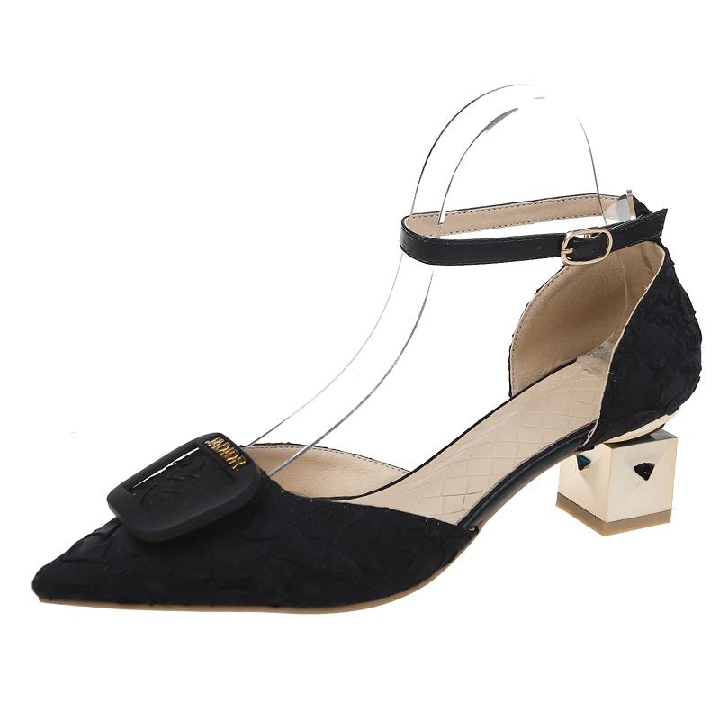 2022 Newest Pointed Toe Retro Shiny Bow High Heels Summer Ladies Wedding Bridesmaid Party Stiletto Pumps Shoes Women Shoes Heels