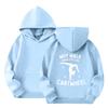 Children's Casual Round Neck Printed Pullover Long-sleeved Hooded Sweatshirt Top