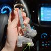 New Diamond Bulldog Puppy Keychain: Cute & Exquisite Charm for Keys or Bags