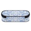Pencil Case Compact Shape 300D Polyester Easy Open Zipper with Pen Slots Mesh Pocket and Spacious Main Compartment for Boys Girls