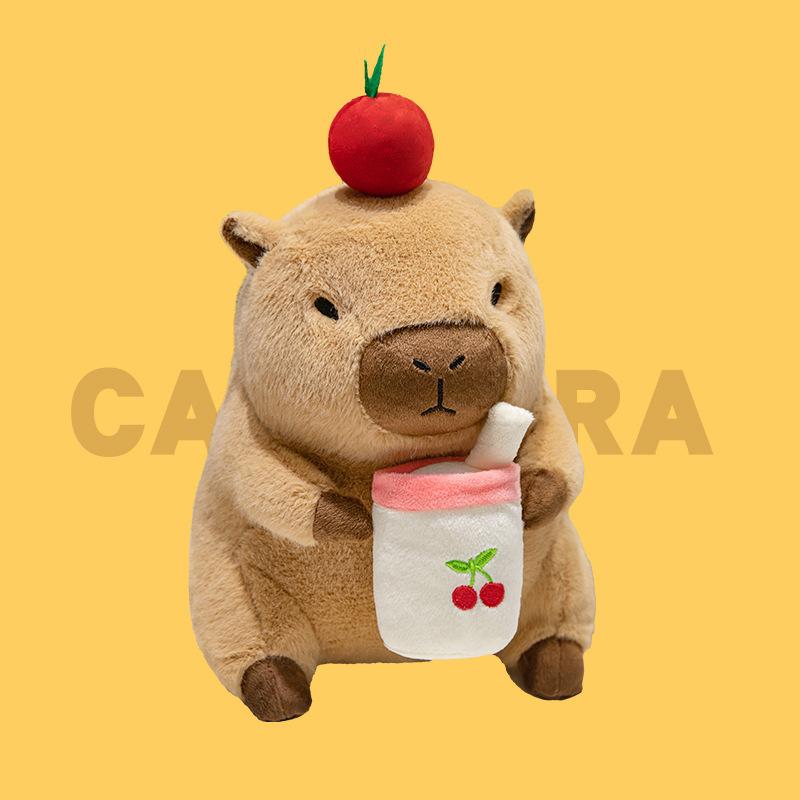 Cute transformation kapibara doll capybara cub plush toy children's birthday gift water guinea pig doll