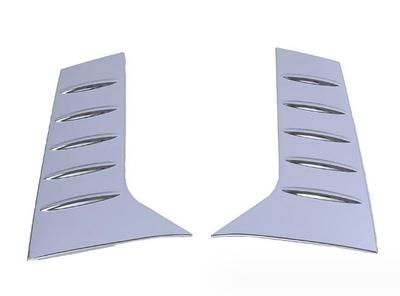FUKUARE Rear Window Pillar Garnish of for Toyota Exterior Custom Parts (Set 2) Alphard/Vellfire (30 Series), (Plated Finish)