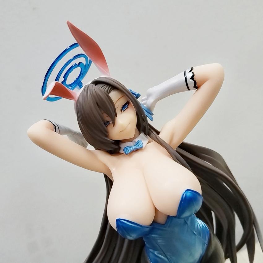 29cm Blue Archive Ichinose Asuna Menina Coelho 1/6 Figura Native Estátua Brinquedo Colecionável Adulto Modelo Anime Boneca Presente