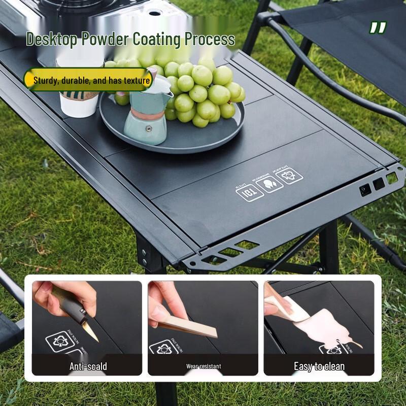 OEING Adjustable Tactical Camping Table with IGT Furnace