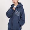Pull ample à manches longues et col en V pour femme, haut à capuche, couleur unie