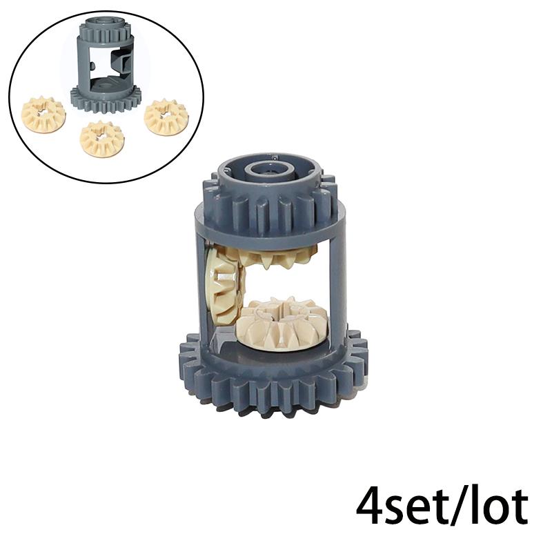 Building Blocks Drive Car Front Back Suspension Steering System Differential Gears Self-Locking Bricks MOC Technical Parts
