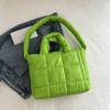Nylon Space Cotton Handbag Solid Color Puffy Shoulder Bag Casual Cloud Tote Bag  Daily