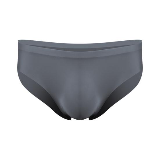 Men Briefs Transparent Stretchy No Trace Hidden Waistband Plus Size Quick Dry Underpants