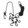 Portable Travel Clothesline   16.4ft Length Clothes Drying Rope Windproof 5m Clothesline with Hooks for Outdoor Camping