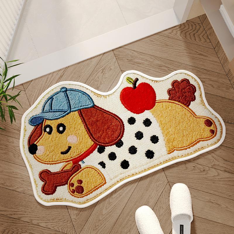Cartoon Puppy Non-Slip Quick-Dry Water-Absorbent Bathroom Floor Mat