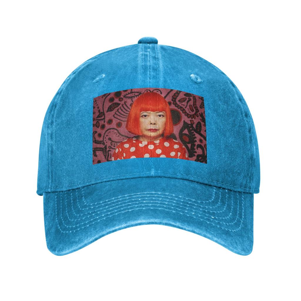 Yayoi Kusama Abstract Painting Denim Cap Casual Baseball Caps Adjustable Hat Summer Unisex Baseball Hats