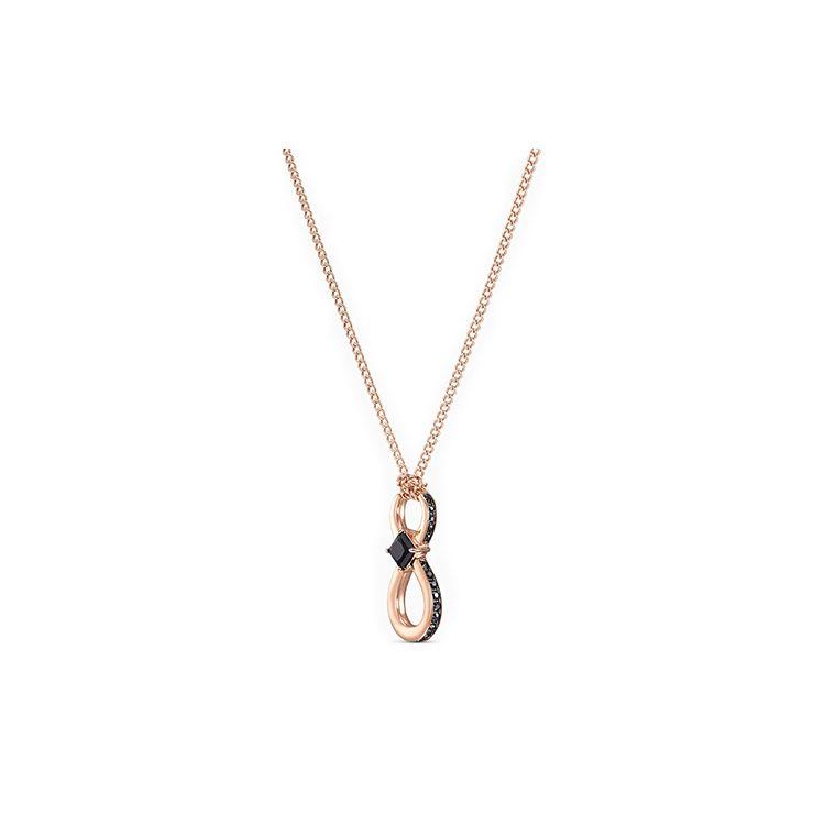 Swarovski Infinity Pendant Gold Plated Necklace Women necklace Rose-Gold 5533722 Box+Shopping Bag (Random Color)
