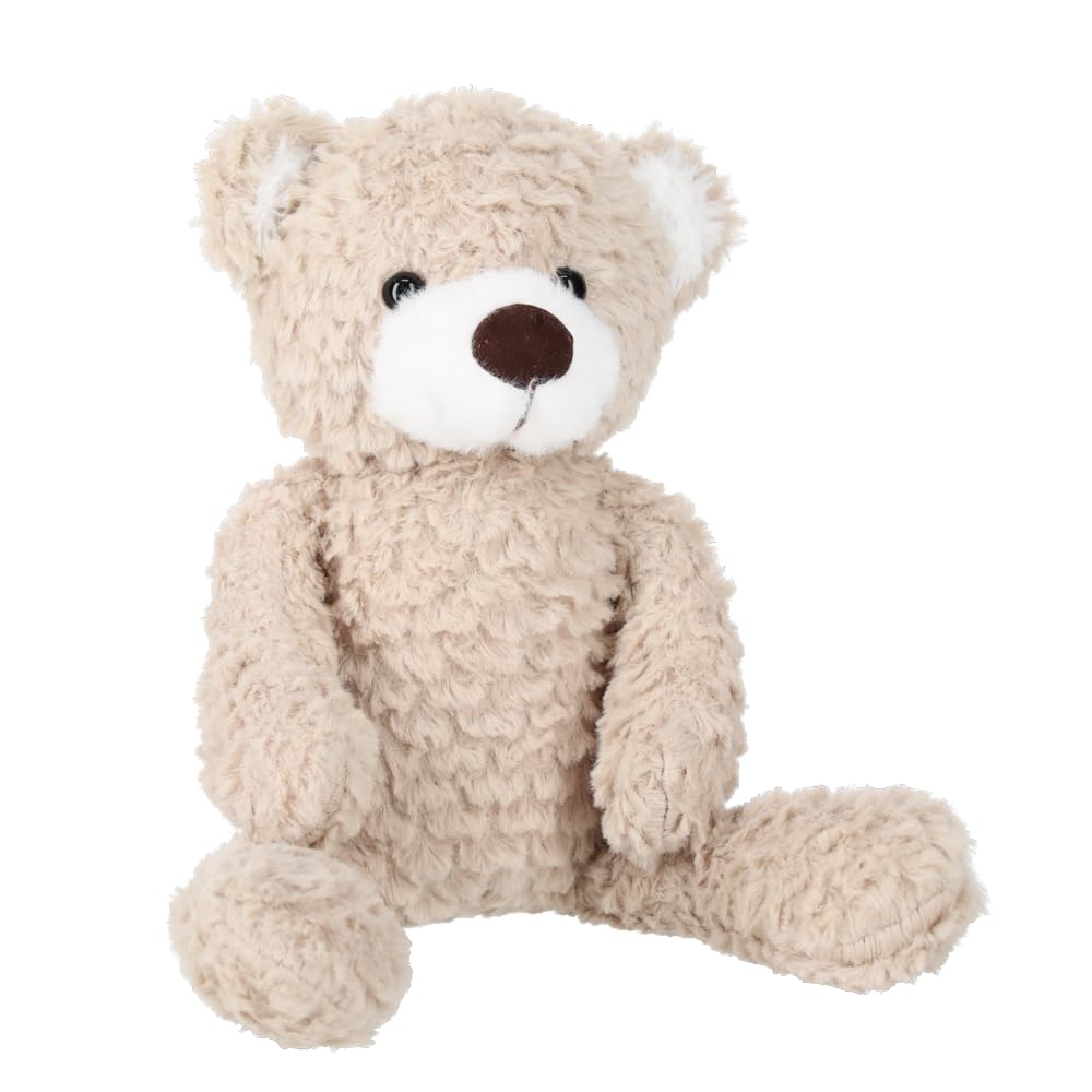 

enne. Plush Animal, Approximately 38cm Long, Fluffy Toy, First Newborn Photo, Animal (Beige Bear)