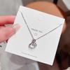 Lively Little Swan Copper Necklace for Women - Trendy Titanium Steel Clavicle Chain, Colorfast and Versatile Design