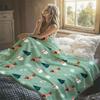 Wildtier Flanell Decke Warm Weich Halloween Weihnachten Dekorative Sofa Warm Gemütlich Ganzjahres Geschenk