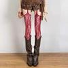 Brown Stockings Women'S Spring And Autumn Anti-Hook Bottoming Socks Summer Lace Retro Flower Jacquard Mesh Socks Beautiful Legs
