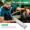 R134A Liquid Fuel Injector 2Oz Oil/Dye Syringe Car Air Conditioner Refill Dye/Oil Injector 1/4 Inch Sae Refrigerant Fluid Filler