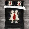 Anime Hunter X Hunter Bedding Set 3 Pieces Cartoon Duvet Cover Quilt Cover Japanese Manga Home Textiles Bedroom Decor