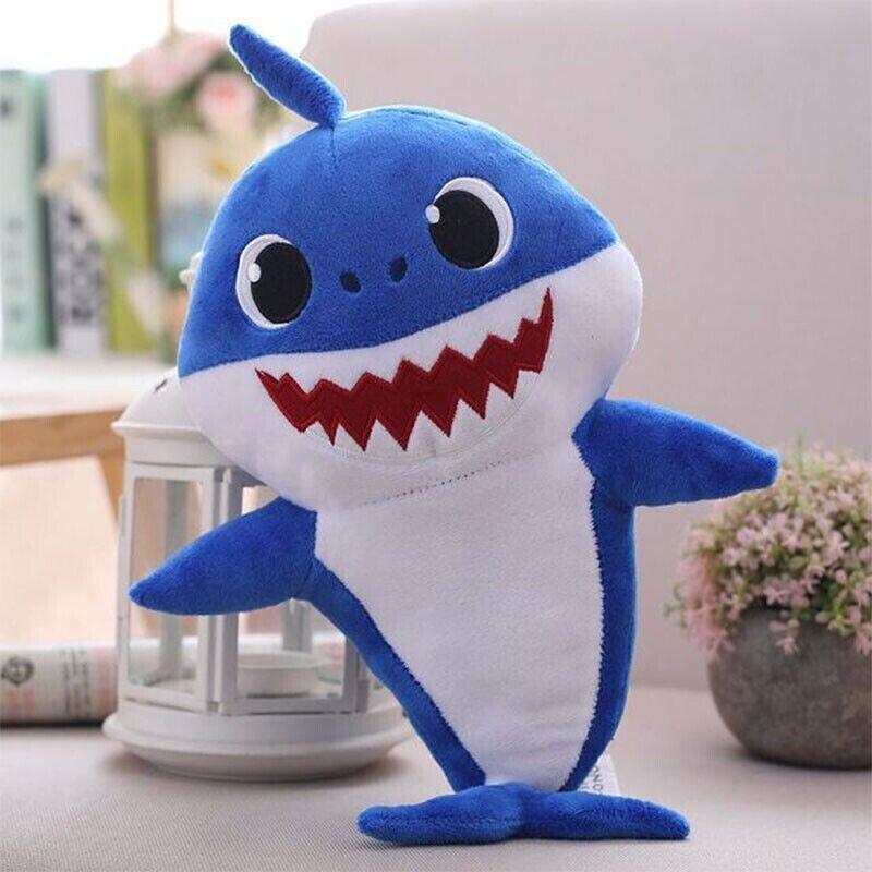 Shark Sing and Light Cartoon Baby Shark Stuffed Toys Kids Plush Toys Xmas Gifts for Children Kids