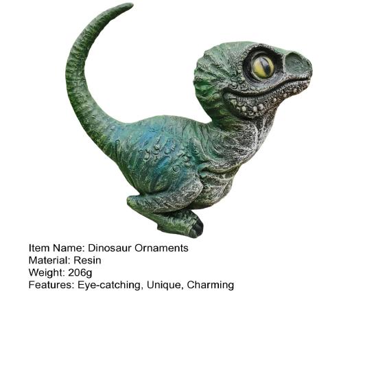 Realistische Dinosaurierfigur Harz Dinosaurierstatue Wetterfest Outdoor Dinosaurierdekoration Einzigartiges Geschenk für Kinder