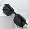 New Fashion Rimless Trim Men's Sunglasses Outdoor Cycling Driving Sunscreen UV Sunglasses.