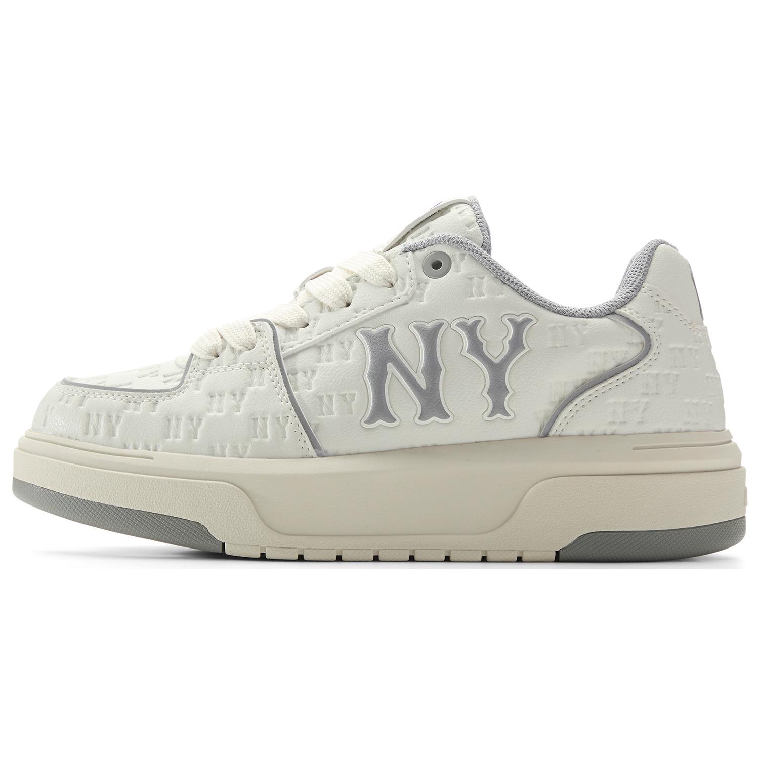 

New MLB Chunky Liner Abrasion Resistant Breathable Low Top Skateboard Shoes Unisex Beige 3ASXE035N-50GRS 41