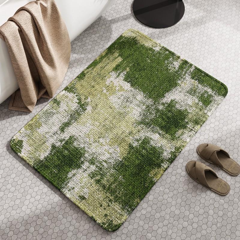 Natural Diatomite Bath Mat Absorbent Quick Dry Non Slip Floor Rug Bathroom Entryway Kitchen