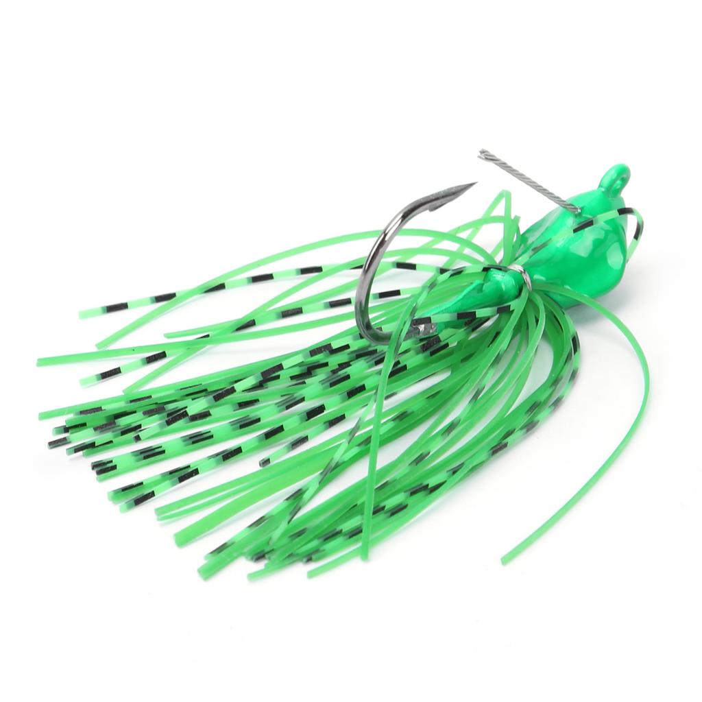 Willow Leaf Spinnerbait Anti Hanging Bottom Fishing Lure Spinner Bait for Fresh Sea BassGreen