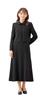 Black Formal Wear for Mourning Long Front Formal for [Margaret Gold] Women, Ensemble, Length, Opening, Wear, Weddings, Funerals, M472-07
