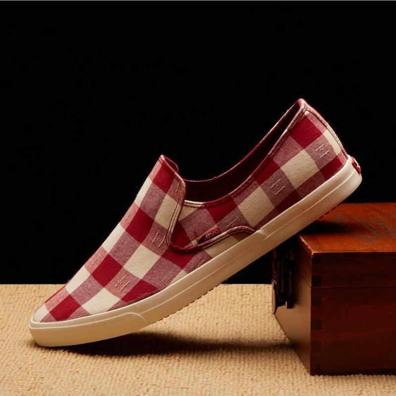 New Arrival Men Casual Canvas Shoes  Fashion Men Black White Flats Laofer Driving Shoes Zapatos Hombre Mens Flats 669