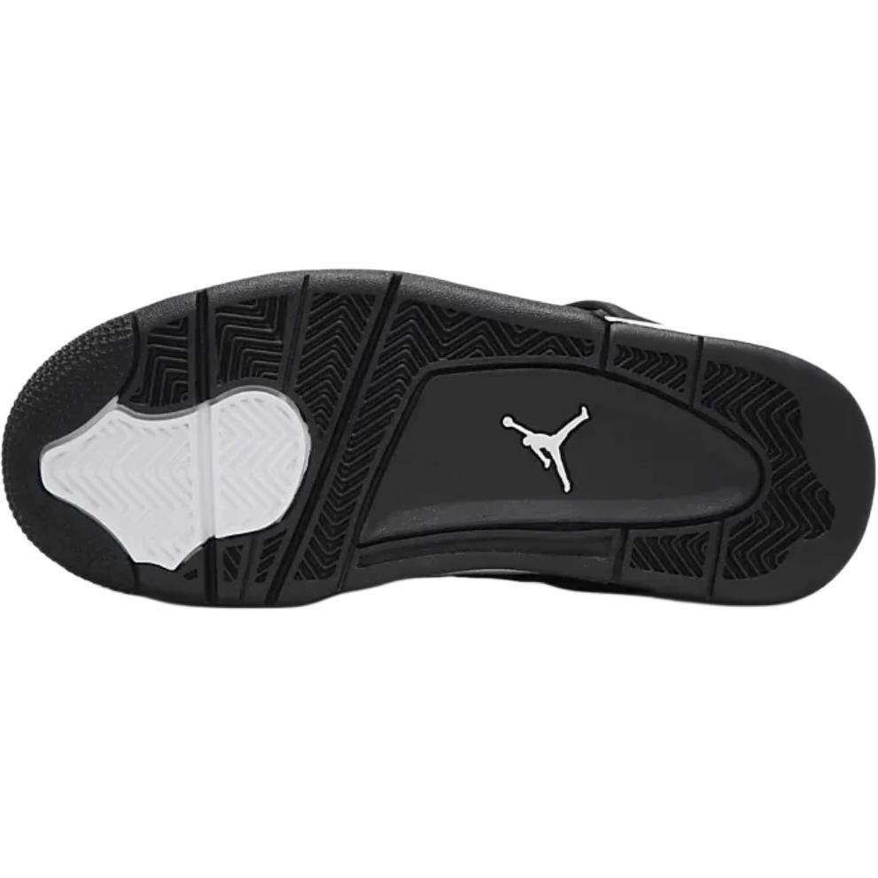 Air Jordan 4 Retro GS White Thunder Kinder-Sneaker Schwarz FQ8213-001
