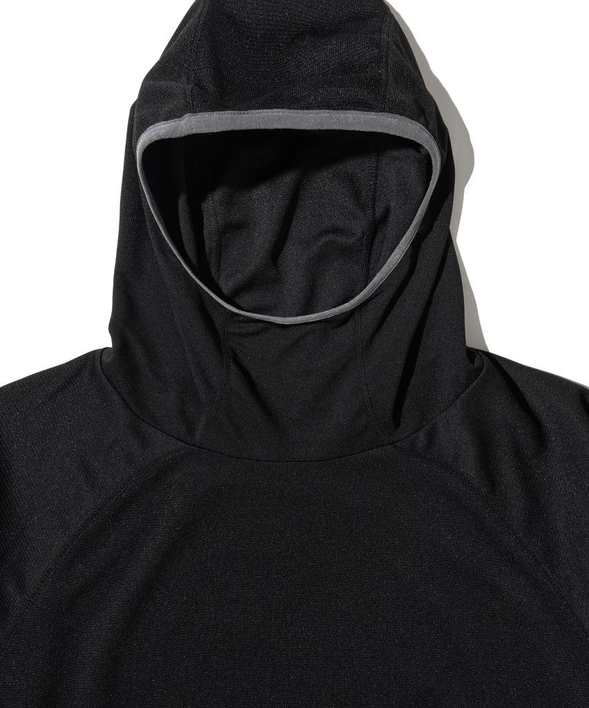PHYPS MOTORCYCLE H-Tech Dry Active Stretch Hoodie Long Sleeve Black
